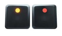 Two circle keys with bumps