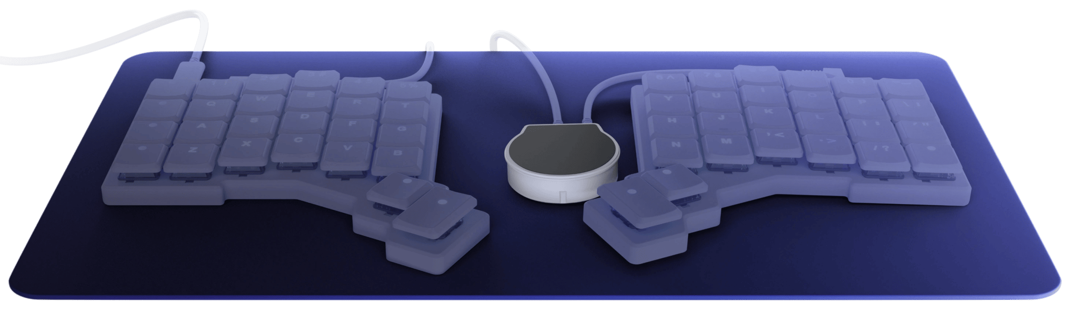 White Navigator with Just the Core - Trackpad
