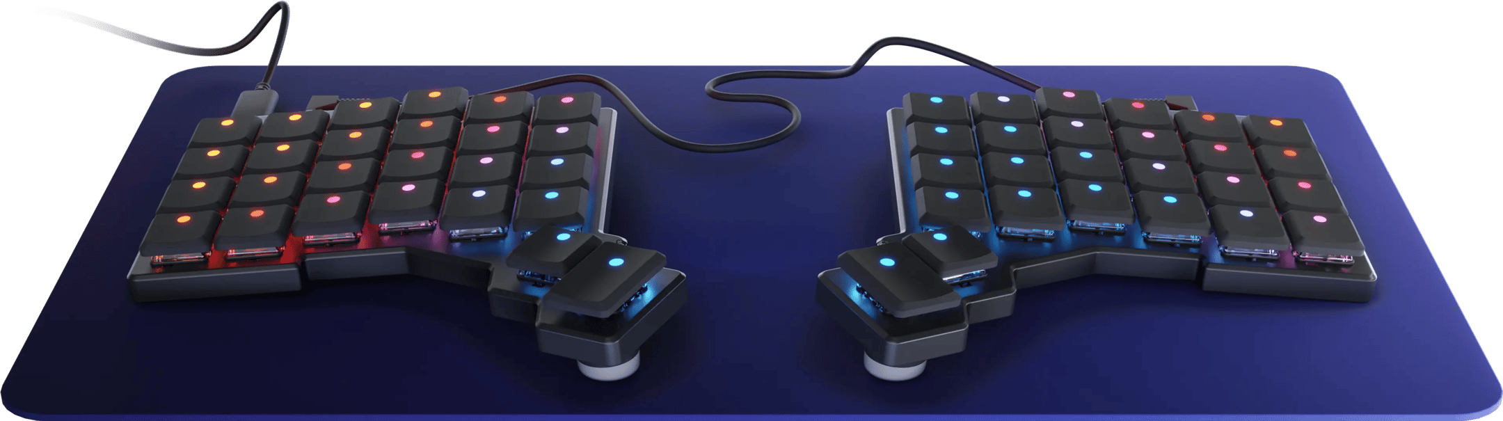 Black Voyager with Blank Keycaps