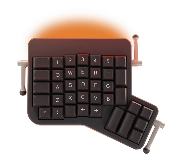 Ergodox EZ Shine: RGB LED shining through the top