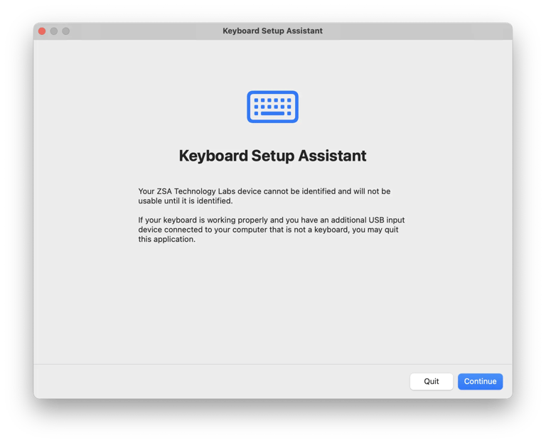 Keyboard Setup Assistant